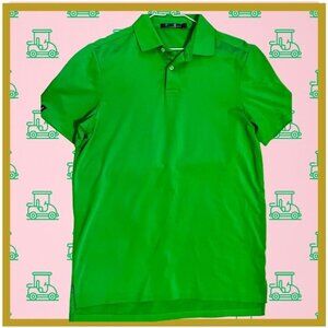 Ralph Lauren RLX Vibrant Lime Green Men's Golf Polo SM high performance fabric